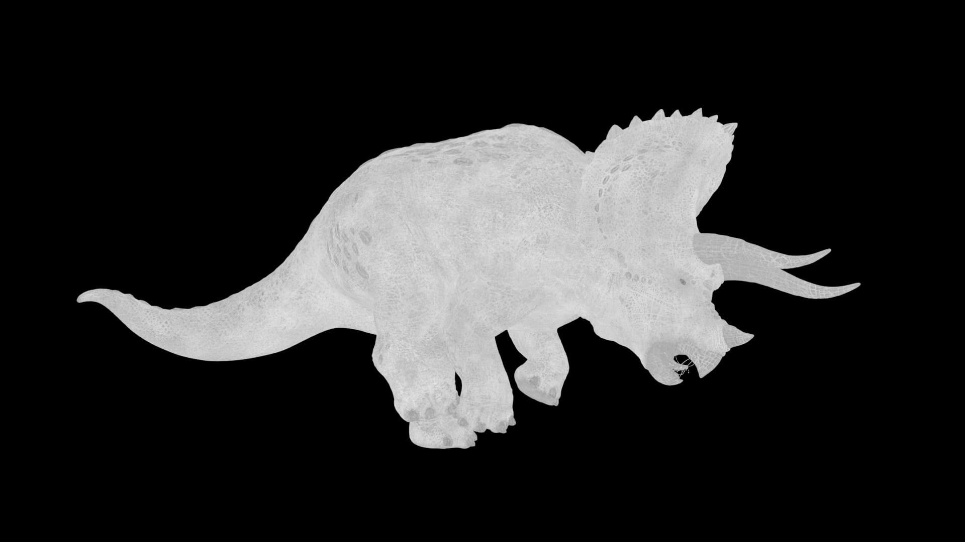Triceratops, specular roughness pass